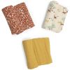 Set de 3 langes imprimés La forêt Mawa (personnalisable) Moulin Roty Produit 3