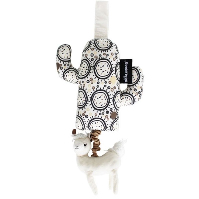 Peluche musicale Cactus Muchachos le lama (28 cm) Les Déglingos