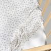 Drap housse pour berceau Little Bloom Fleurs Gris (120x60 cm) Pasito a pasito Ambiance 3