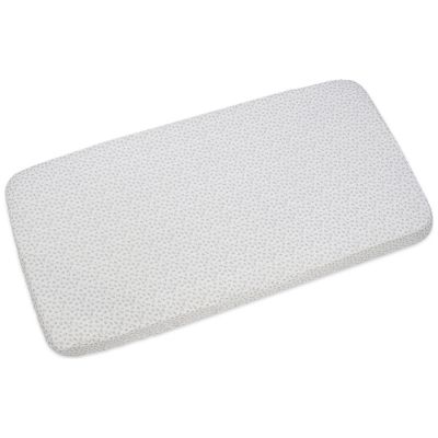 Drap housse pour berceau Little Bloom Fleurs Gris (120x60 cm) Pasito a pasito
