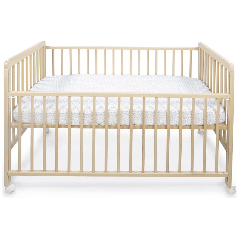 Drap housse pour berceau Little Bloom Fleurs Gris (120x60 cm) Pasito a pasito Produit 6