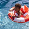 Bouée bébé Baleine rouge-blanc  par Swim Essentials