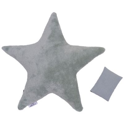 Bouillotte étoile bambou et gaze de coton vert de gris BB & Co