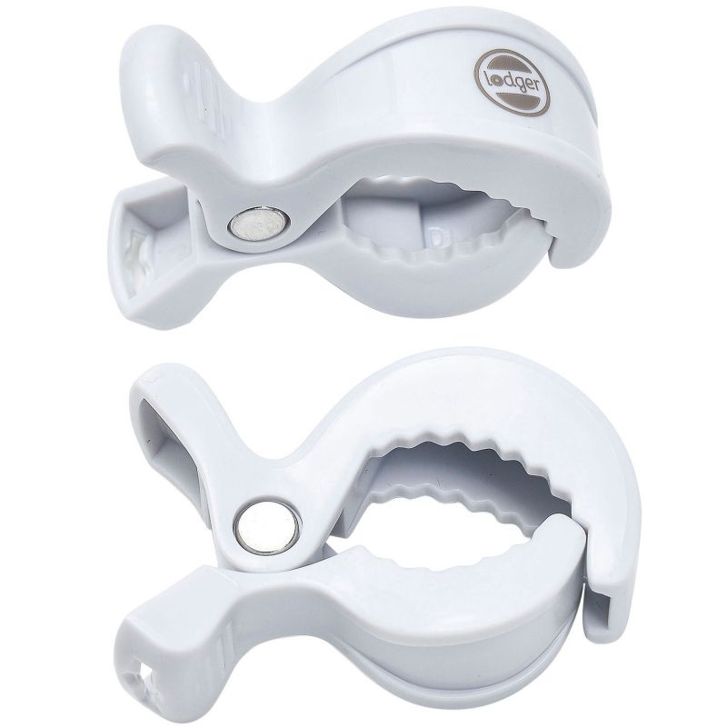 Pince pour lange blanche (lot de 2) Lodger