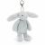 Variation Gris du produit Porte-clé Bashful Lapin Silver de la marque Jellycat
