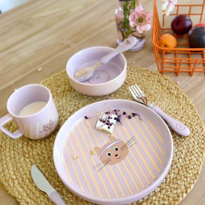 Coffret repas en porcelaine Tiny Team Chat