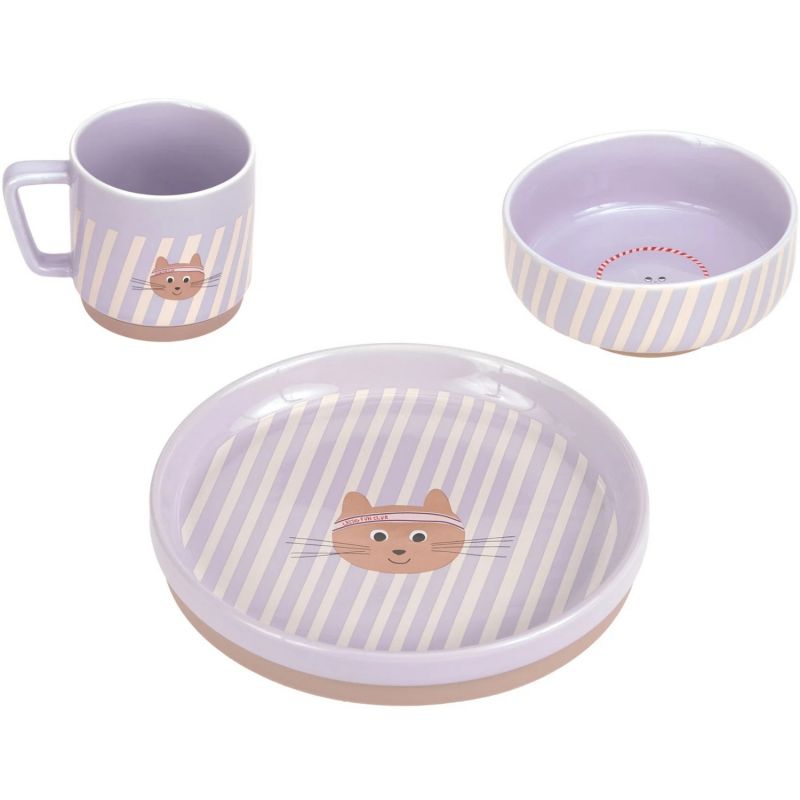 Coffret repas en porcelaine Tiny Team Chat Lässig Produit 1