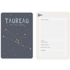 Affiche signe astrologique Taureau (21,4 x 32,5 cm)