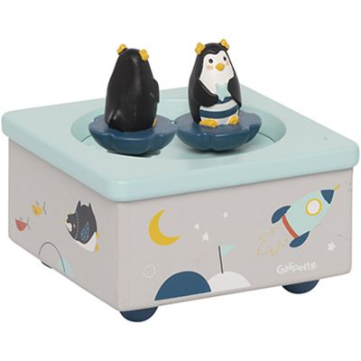 Boîte à musique magnétique pingouin Les Nanouks Galipette
