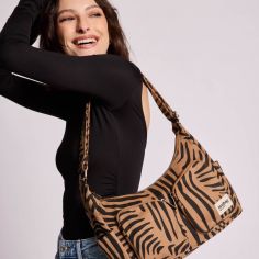 Sac multipoches Emile Zèbre Cannelle