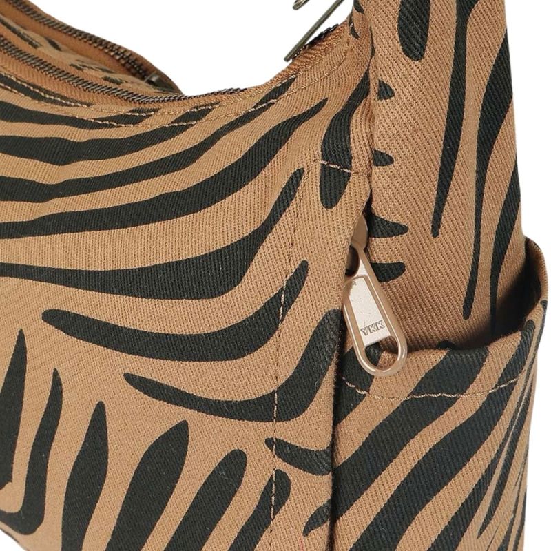 Sac multipoches Emile Zèbre Cannelle Hindbag Produit 4