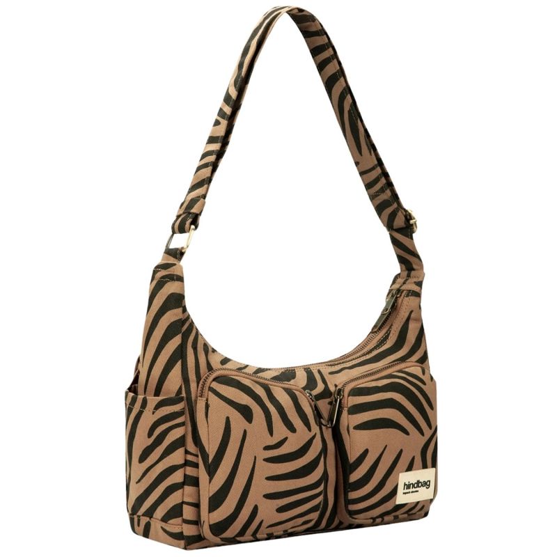 Sac multipoches Emile Zèbre Cannelle Hindbag Produit 6