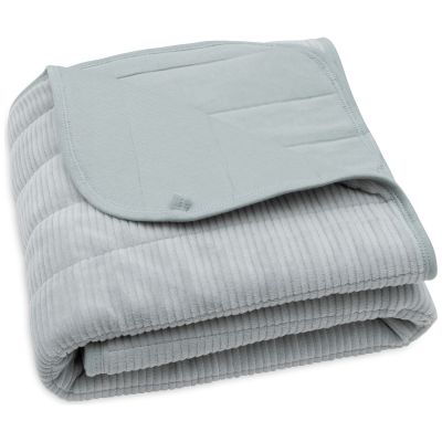 Couverture en jersey Velvet Rib Sea Green (75 x 100 cm) Jollein