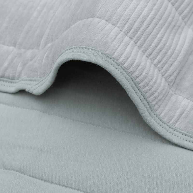 Couverture en jersey Velvet Rib Sea Green (75 x 100 cm) Jollein Produit 6