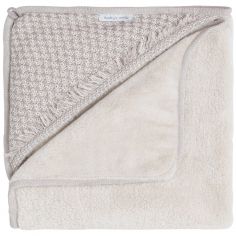 Couverture enveloppante Happiness Urban Taupe-Ecru (75 x 75 cm) - Baby's Only