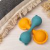 Lot de 2 hochets ours et lion en silicone Little L Ambiance 3
