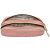 Trousse double compartiment Pink Gold Leopard Caméléon Produit ouvert 3
