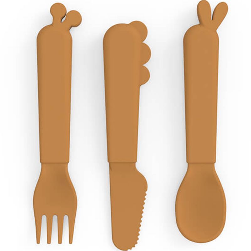 Set de 3 couverts Kiddish Deer friends Moutarde Done by Deer