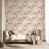 Papier peint Louison fleurs d'automne (50 cm x 10m)  Lilipinso Ambiance 4