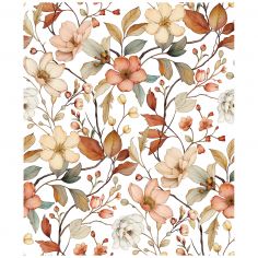 Papier peint Louison fleurs d'automne (50 cm x 10m)  - Lilipinso