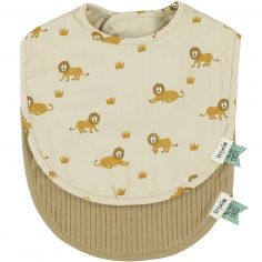 Lot de 2 bavoirs de naissance Lively Lion - Trixie