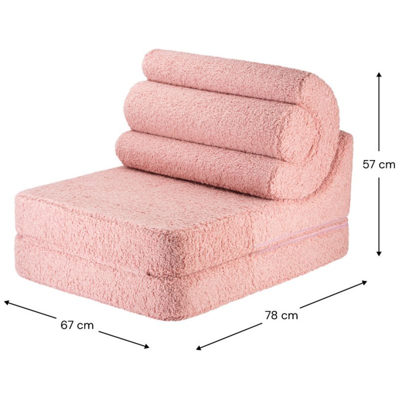 Chauffeuse Flipster Guava Pink molletonné Wigiwama Produit 4