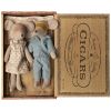 Maman et papa souris dans une boîte à cigares Maileg Produit 1