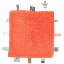 Doudou attache sucette Sweet Dreaming Sunset Coral (25 x 25 cm)  par Snoozebaby