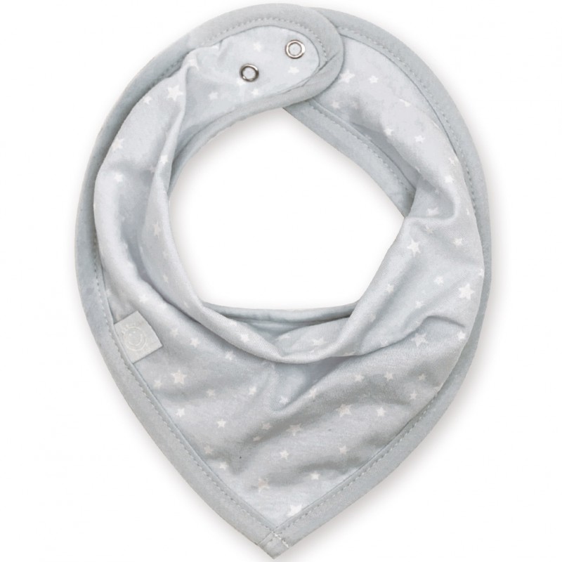 Bavoir bandana Stary frost jersey grizou Bemini