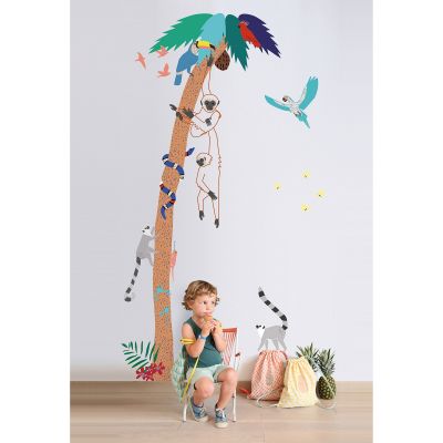 Sticker géant palmier Into the jungle  par Mimi'lou