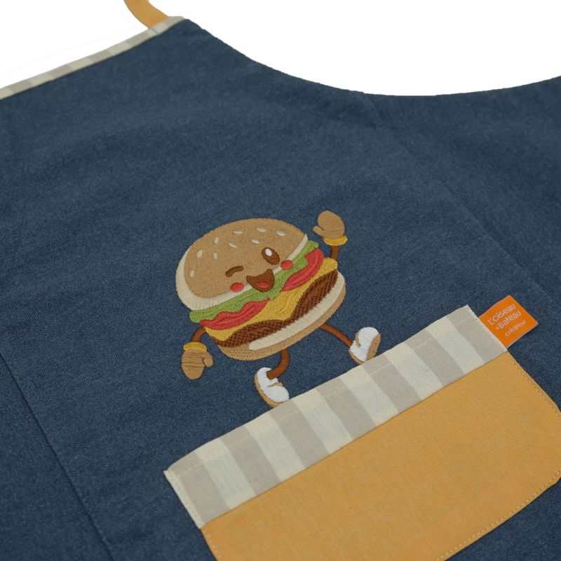 Tablier Kawai Hamburger (6-12 ans) L'oiseau bateau Produit 3
