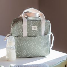 Sac isotherme biberons à pois Poppy Mousse