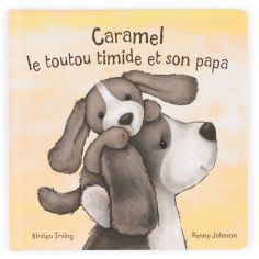 Livre Caramel le toutou timide et son papa - Jellycat