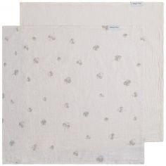 Lot de 2 langes Tender Linen-Clover (65 x 65 cm) - Baby's Only