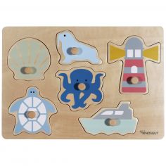 Puzzle à encastrer Océan (7 pièces) - Kindsgut