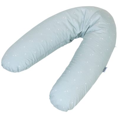 Coussin de maternité jersey vert d'eau étoiles