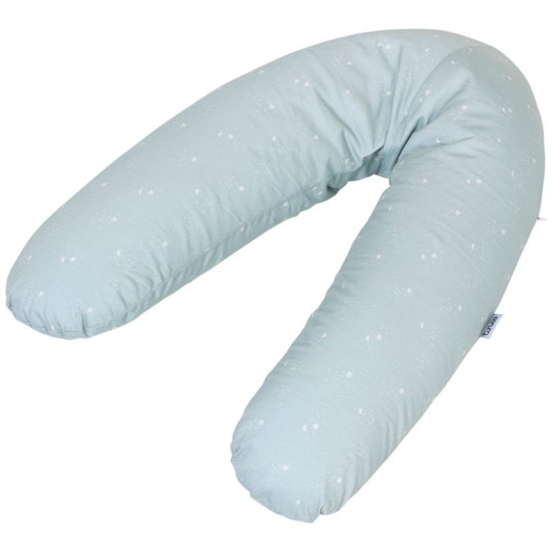 Coussin de maternité jersey vert d'eau étoiles Tinéo Produit 1