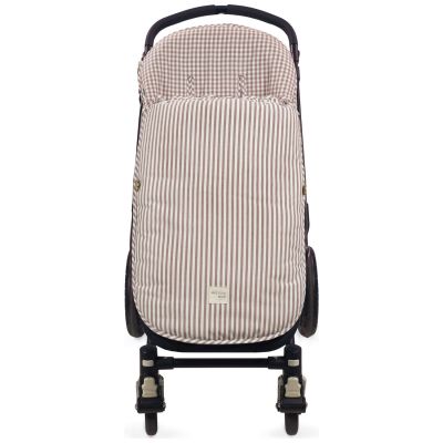 Chancelière mi-saison Praliné Vichy Rayures Moka TOG 2,5 Walking Mum