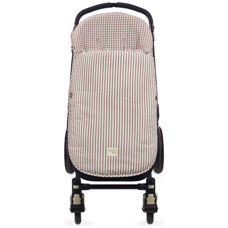 Chancelière mi-saison Praliné Vichy Rayures Moka TOG 2,5 Walking Mum Produit 1