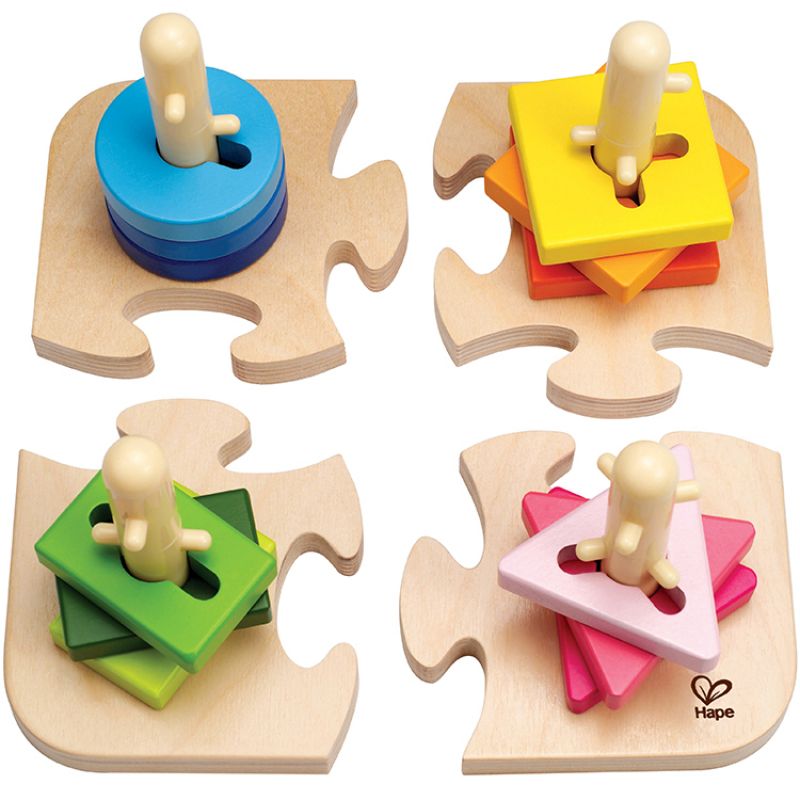 Puzzle et jeu à encastrer boutons créatifs - Reconditionné Hape Produit 3