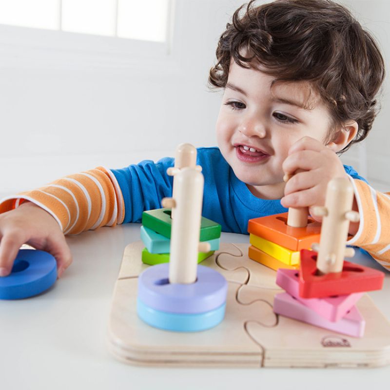 Puzzle et jeu à encastrer boutons créatifs - Reconditionné Hape Produit 6