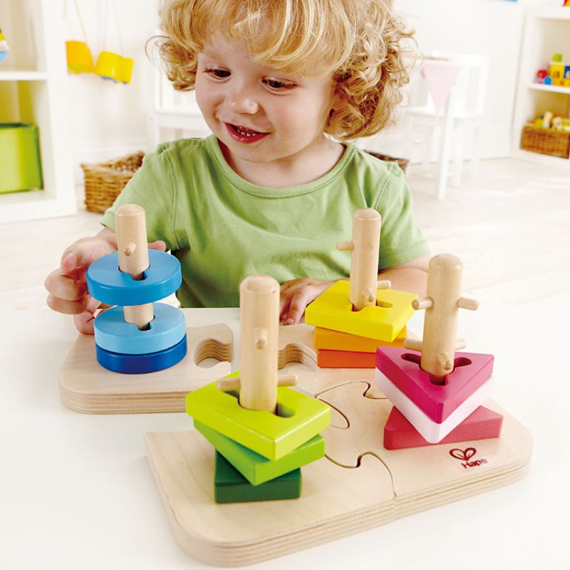 Puzzle et jeu à encastrer boutons créatifs - Reconditionné Hape Produit 7