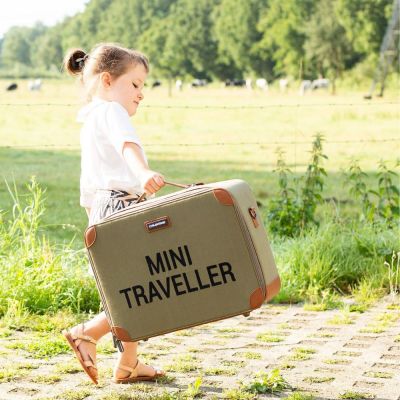 Petite valise mini traveller toile kaki : Childhome