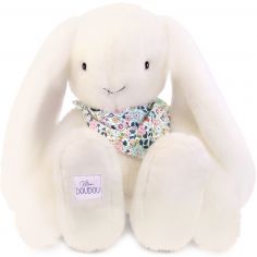 Peluche Lapin Fleurette Blanc (50 cm) - Doudou et Compagnie