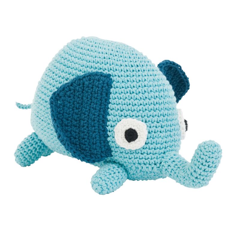 Peluche crochet Elephant turquoise (24 cm) 