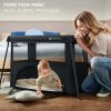 Lit bébé 3 en 1 Cami Black Kinderkraft Ambiance 2