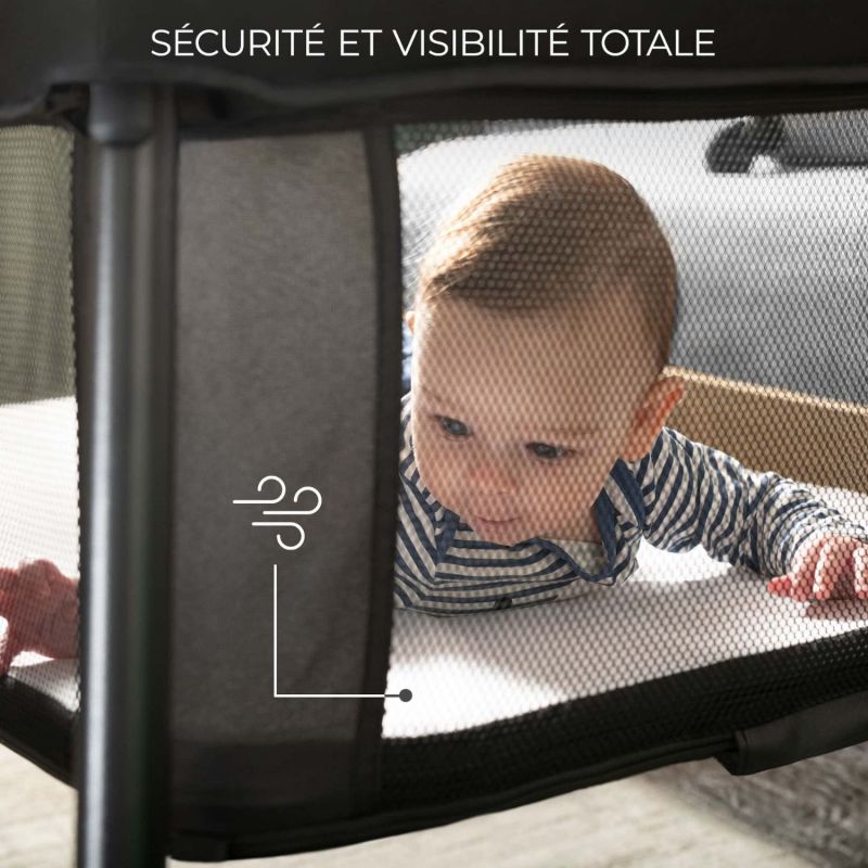 Lit bébé 3 en 1 Cami Black Kinderkraft Ambiance 7