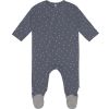 Pyjama léger en coton bio Cozy Colors Wear triangle bleu (0-2 mois) - Lässig 