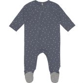 Pyjama léger en coton bio Cozy Colors Wear triangle bleu (0-2 mois)