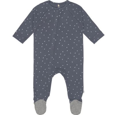 Pyjama léger en coton bio Cozy Colors Wear triangle bleu (0-2 mois)  par Lässig 